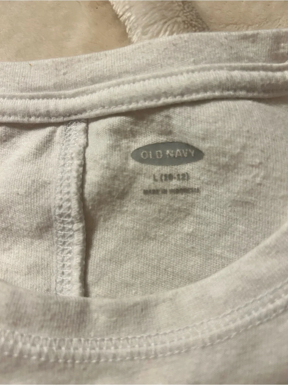 Old Navy White Girls' Unicorn Graphic Tee with Gold Sunglasses
